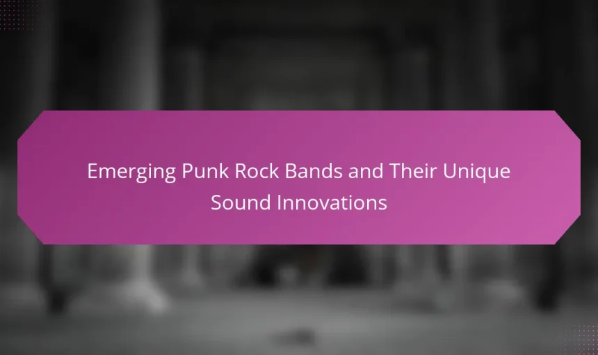 Emerging Punk Rock Bands and Their Unique Sound Innovations