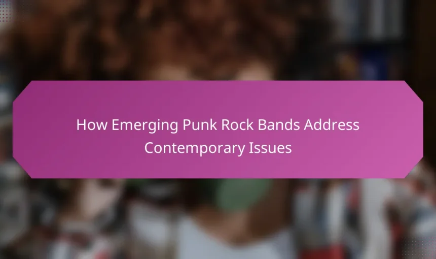 How Emerging Punk Rock Bands Address Contemporary Issues