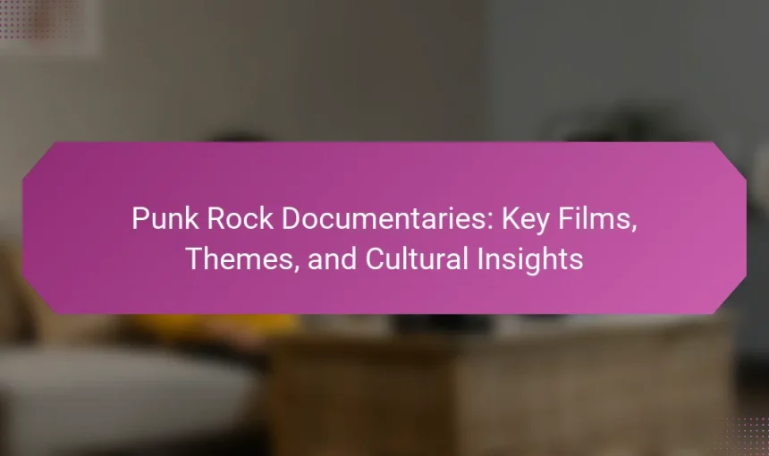 Punk Rock Documentaries: Key Films, Themes, and Cultural Insights