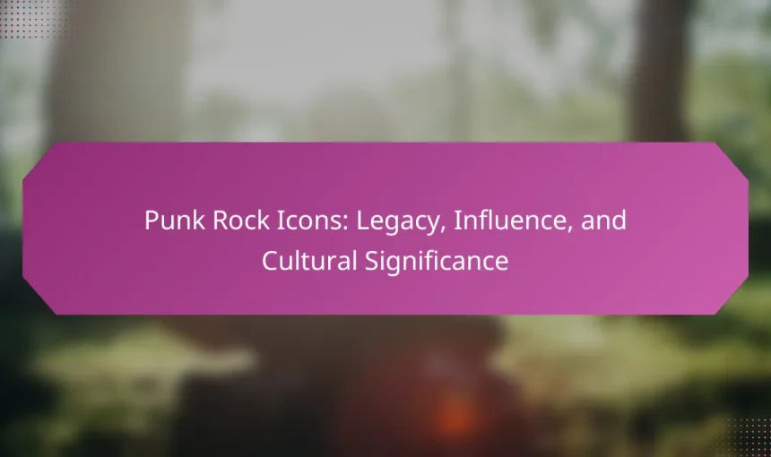 Punk Rock Icons: Legacy, Influence, and Cultural Significance